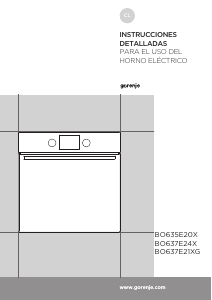 Manual de uso Gorenje BO73-ORA-X Horno