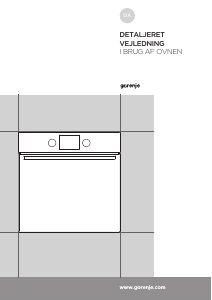 Brugsanvisning Gorenje BOE738X Ovn