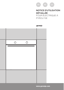 Mode d’emploi Gorenje BOP647A35XG Four