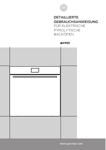 Bedienungsanleitung Gorenje BOP799S51X Backofen