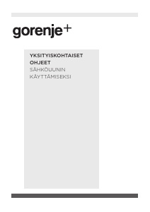 Käyttöohje Gorenje GP898B Uuni