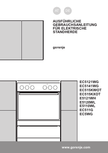 Bedienungsanleitung Gorenje EC5121WG-B Herd