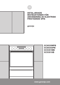 Bruksanvisning Gorenje EC5351XB Spis