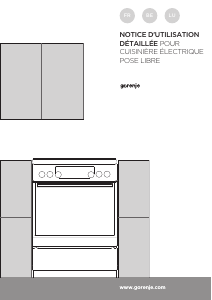 Mode d’emploi Gorenje EC6352WPA Cuisinière