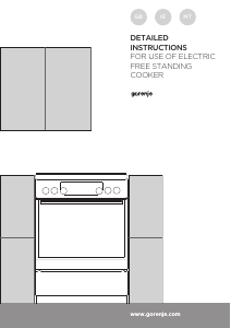 Handleiding Gorenje EC6451WPB Fornuis