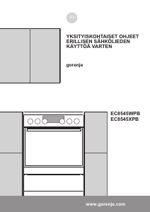 Käyttöohje Gorenje EC8545WPB Liesi