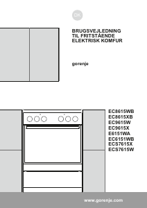 Brugsanvisning Gorenje EC9615 Komfur
