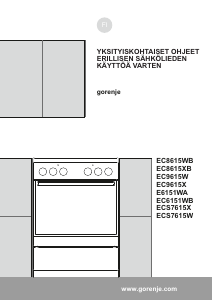 Käyttöohje Gorenje EC9615 Liesi