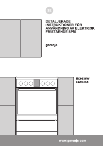 Bruksanvisning Gorenje EC9636W Spis