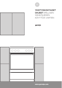 Käyttöohje Gorenje ECS7615W Liesi