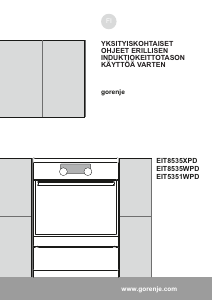 Käyttöohje Gorenje EIT5351WPD Liesi