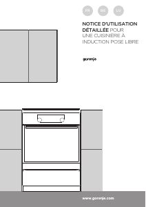 Mode d’emploi Gorenje EIT6351XPD Cuisinière