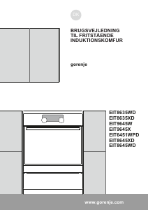 Brugsanvisning Gorenje EIT8635WD Komfur