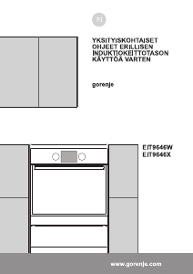 Käyttöohje Gorenje EIT9646W Liesi