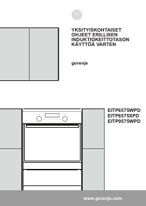 Käyttöohje Gorenje EITP6575WPD Liesi