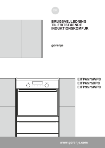 Brugsanvisning Gorenje EITP9575WPD Komfur