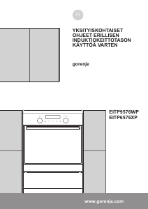 Käyttöohje Gorenje EITP9576WP Liesi