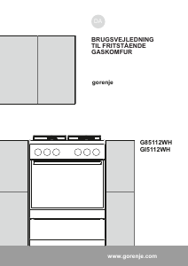 Brugsanvisning Gorenje GI5112WH Komfur