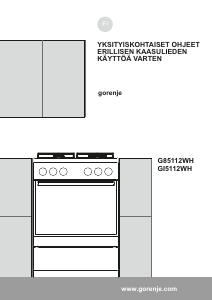 Käyttöohje Gorenje GI5112WH Liesi
