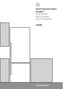 Käyttöohje Gorenje ORB153BL Jääkaappi