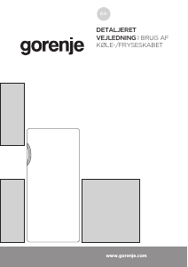 Brugsanvisning Gorenje RB4121ANW Køleskab