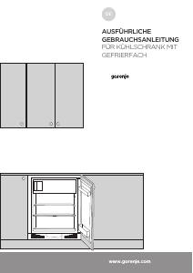 Bedienungsanleitung Gorenje RBIU6092AW Kühlschrank