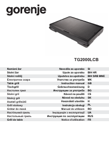 Mode d’emploi Gorenje TG2000LCB Gril de table
