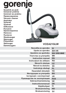 Bedienungsanleitung Gorenje VCEA21GLW Staubsauger