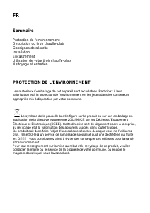Mode d’emploi Gorenje UWD1400X Tiroir chauffant