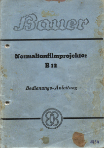 Bedienungsanleitung Bauer B12 Projektor