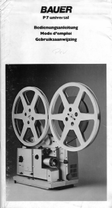 Bedienungsanleitung Bauer P7 Universal Projektor