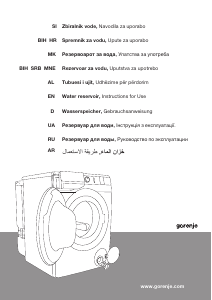 Handleiding Gorenje WE60S2/IRV Wasmachine