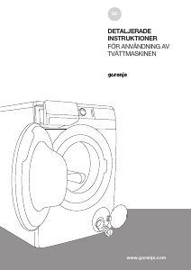 Bruksanvisning Gorenje WEI843A Tvättmaskin