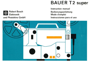 Bedienungsanleitung Bauer T2 Super Projektor