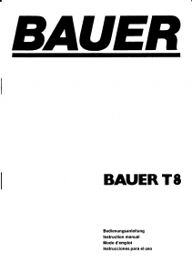 Manual Bauer T8 Projector
