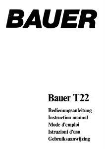 Handleiding Bauer T22 Beamer