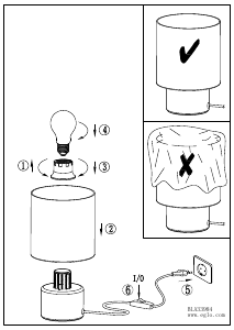 Bruksanvisning Eglo 33984 Lampa