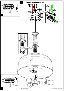 Bruksanvisning Eglo 39588 Lampa