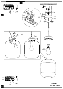 Bruksanvisning Eglo 39673 Lampa