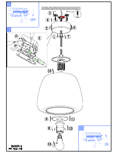 Bruksanvisning Eglo 39676 Lampa