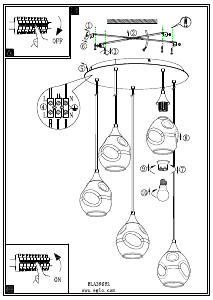 Bruksanvisning Eglo 39682 Lampa