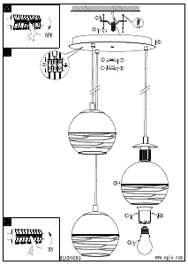 Bruksanvisning Eglo 39685 Lampa