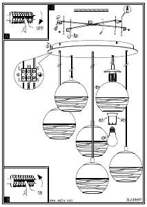 Bruksanvisning Eglo 39687 Lampa