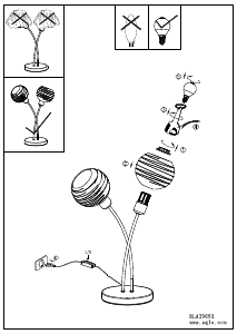 Bruksanvisning Eglo 39693 Lampa