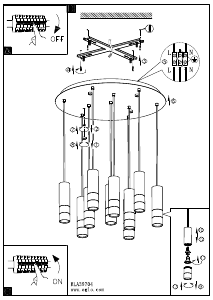 Bruksanvisning Eglo 39704 Lampa