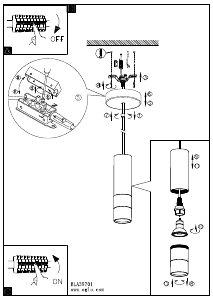 Bruksanvisning Eglo 39705 Lampa