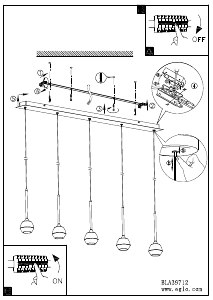 Bruksanvisning Eglo 39712 Lampa