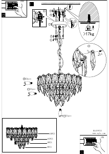 Bruksanvisning Eglo 39723 Lampa