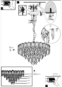 Bruksanvisning Eglo 39724 Lampa