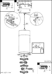 Bruksanvisning Eglo 39736 Lampa